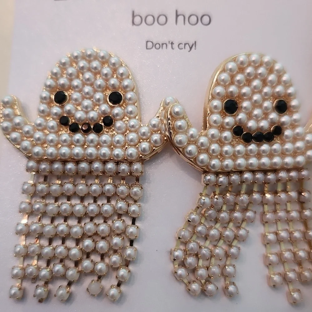 Baublebar Halloween ghost earrings boo hoo don’t cry new with tags